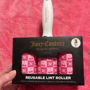 Juicy Couture Pink and White Lint Roller Set